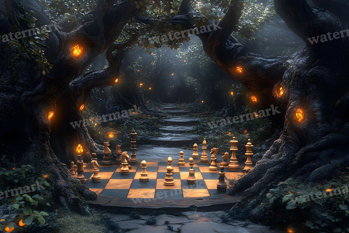 Alice Oversized Chessboard Backdrop Images
