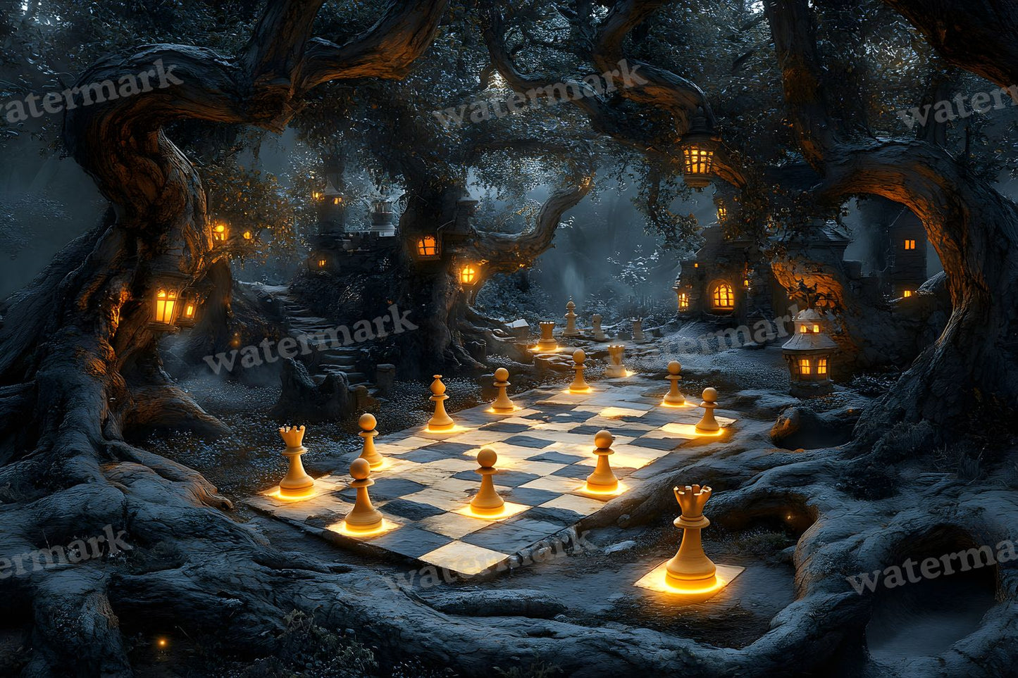 Alice Oversized Chessboard Backdrop Images
