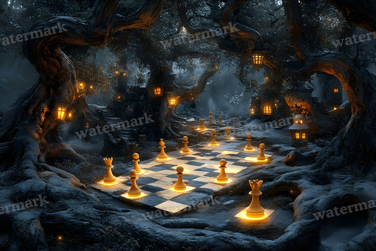 Alice Oversized Chessboard Backdrop Images