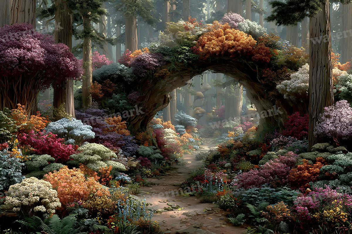 Alice Wonderland Magical Forest Backdrop Images