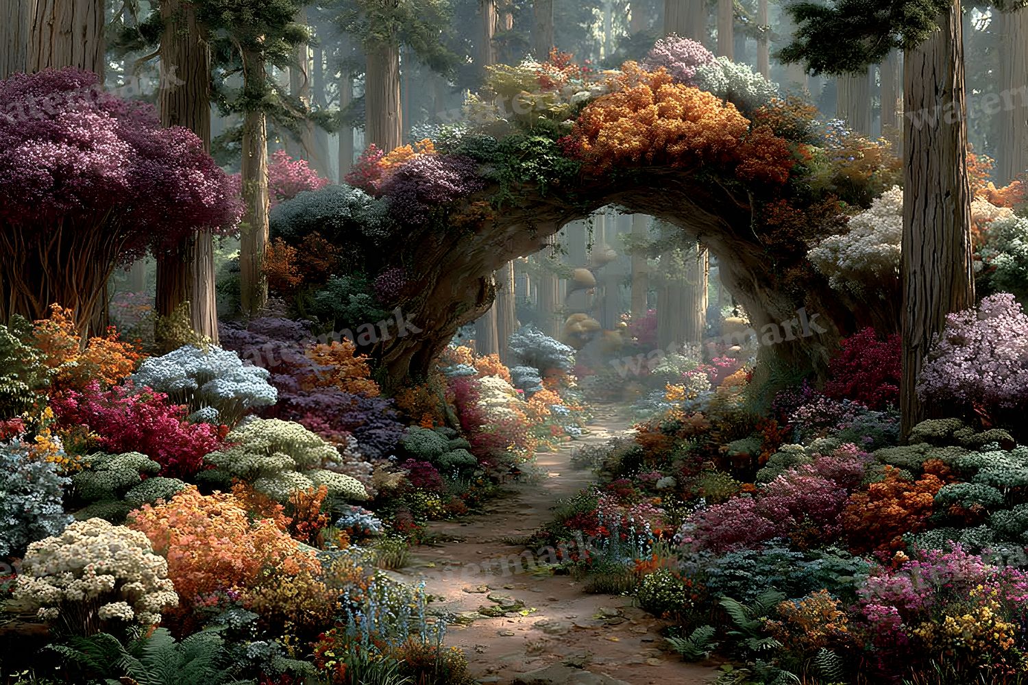 Alice Wonderland Magical Forest Backdrop Images