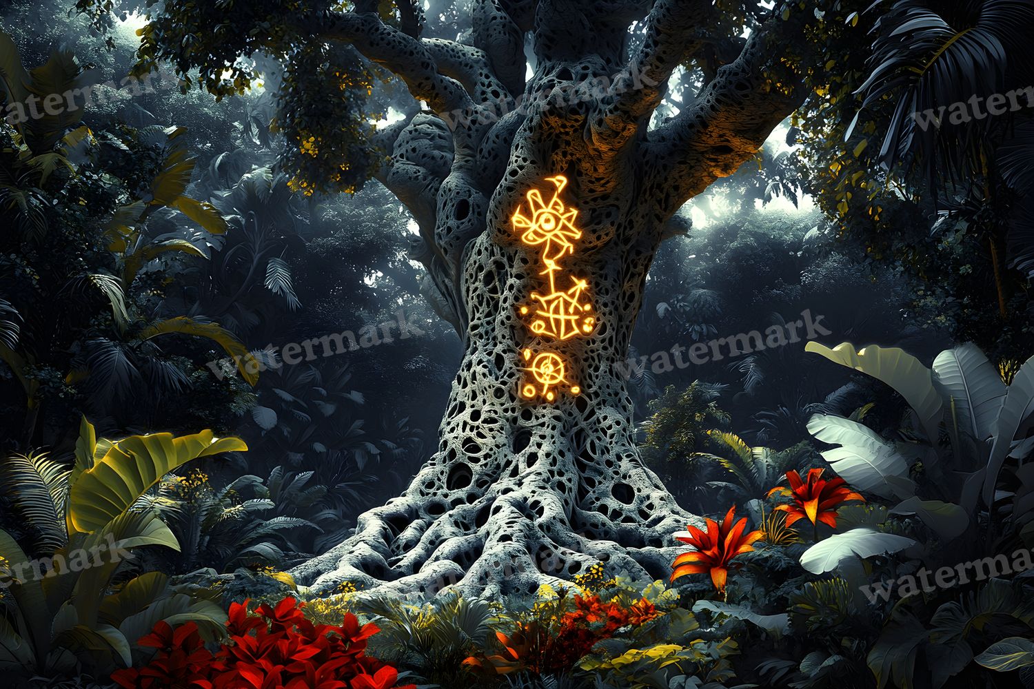 Amazonian Spirit Tree Backdrop Images