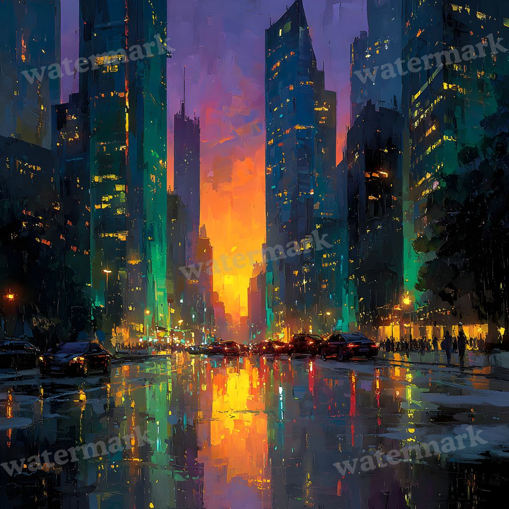 American Steampunk Cityscape Backdrop Images