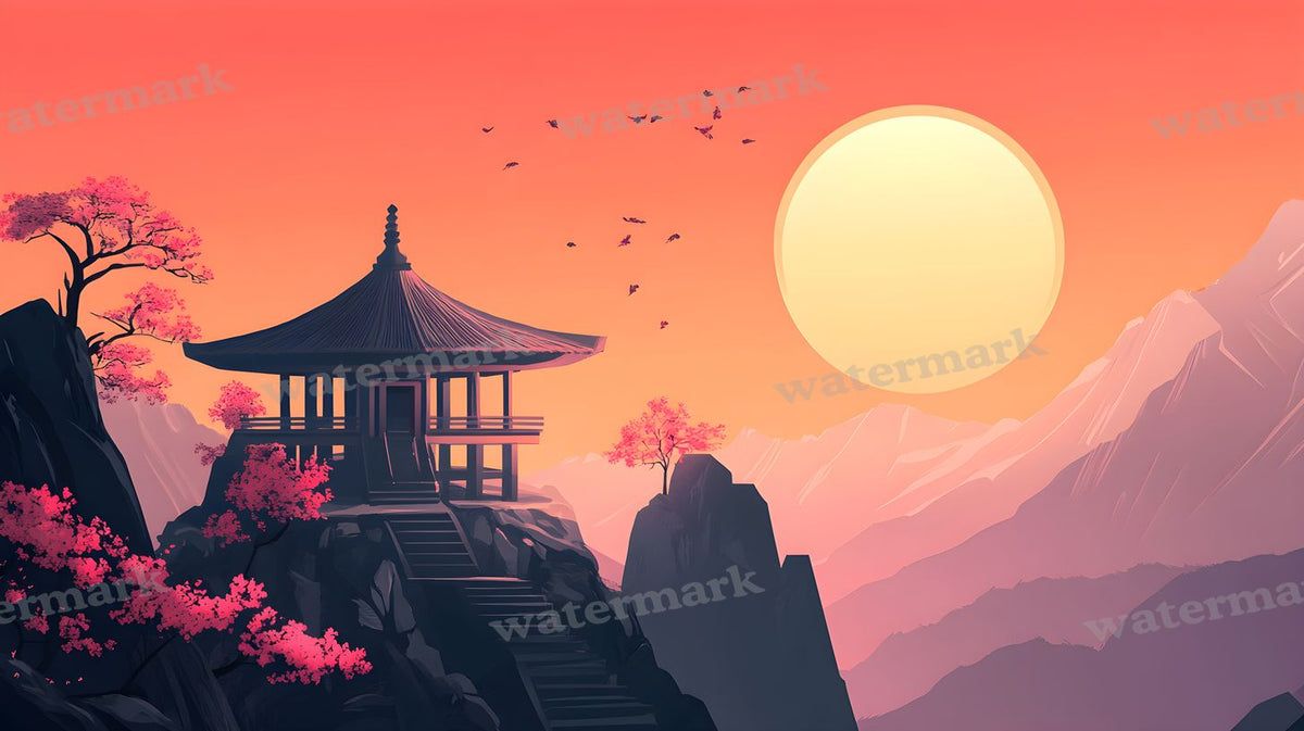Ancient Dojo Backdrop Images