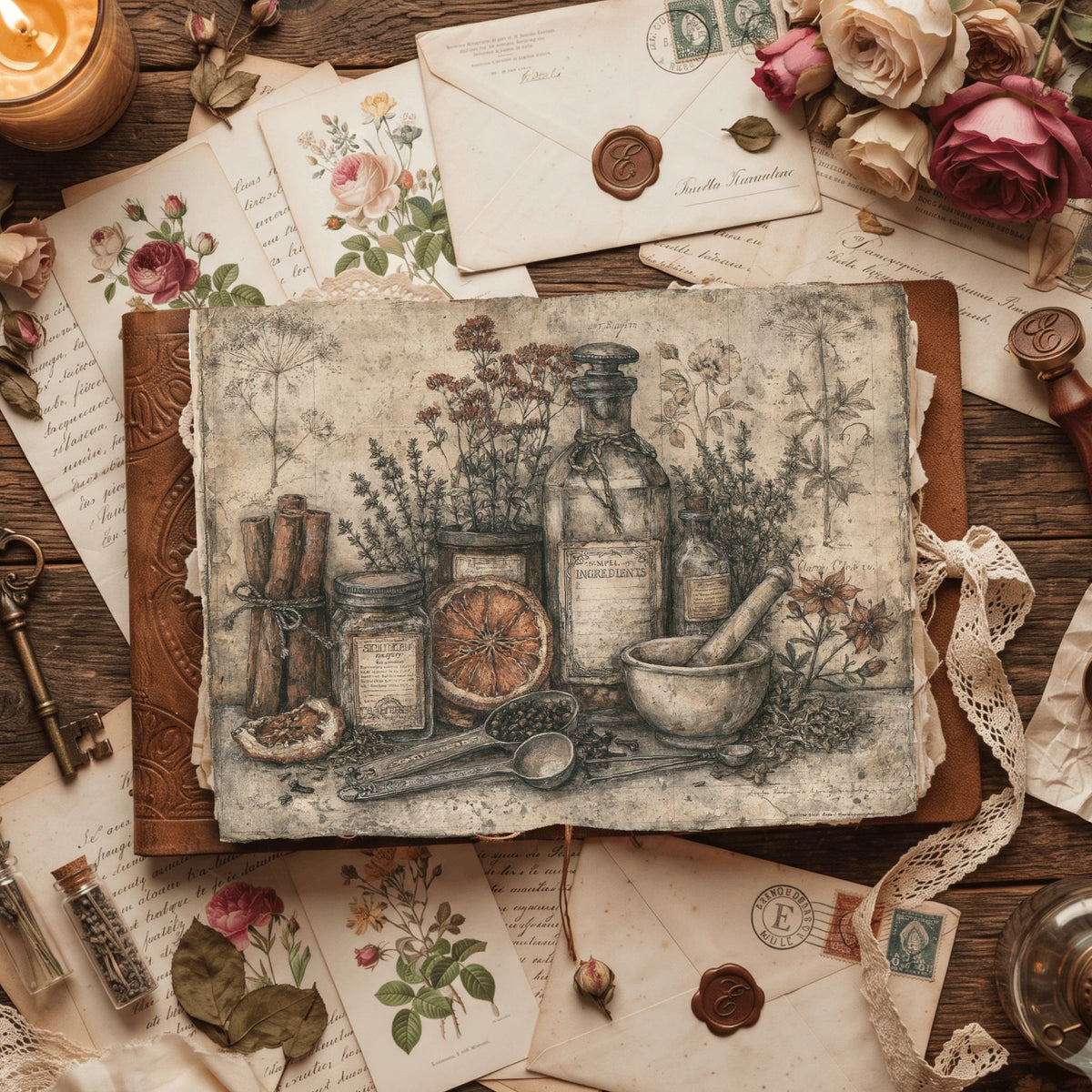 Ancient Spell Ingredients Journal Page