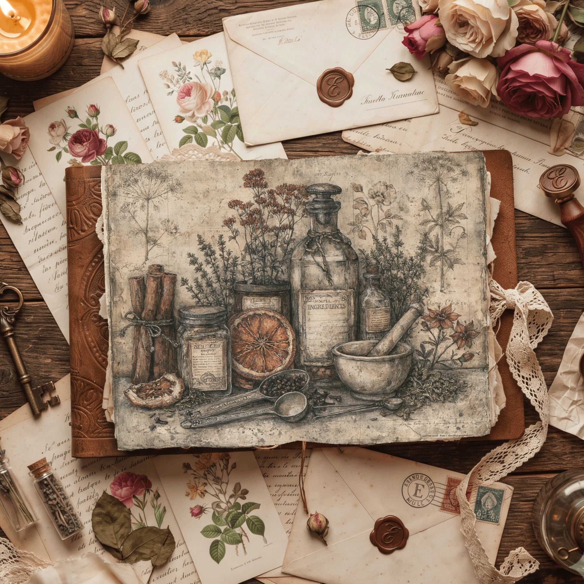 Ancient Spell Ingredients Journal Page