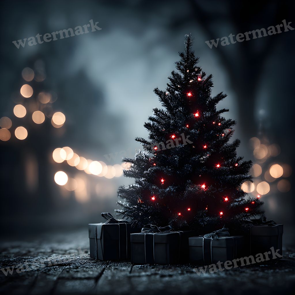Black Gothic Christmas Backdrop Images