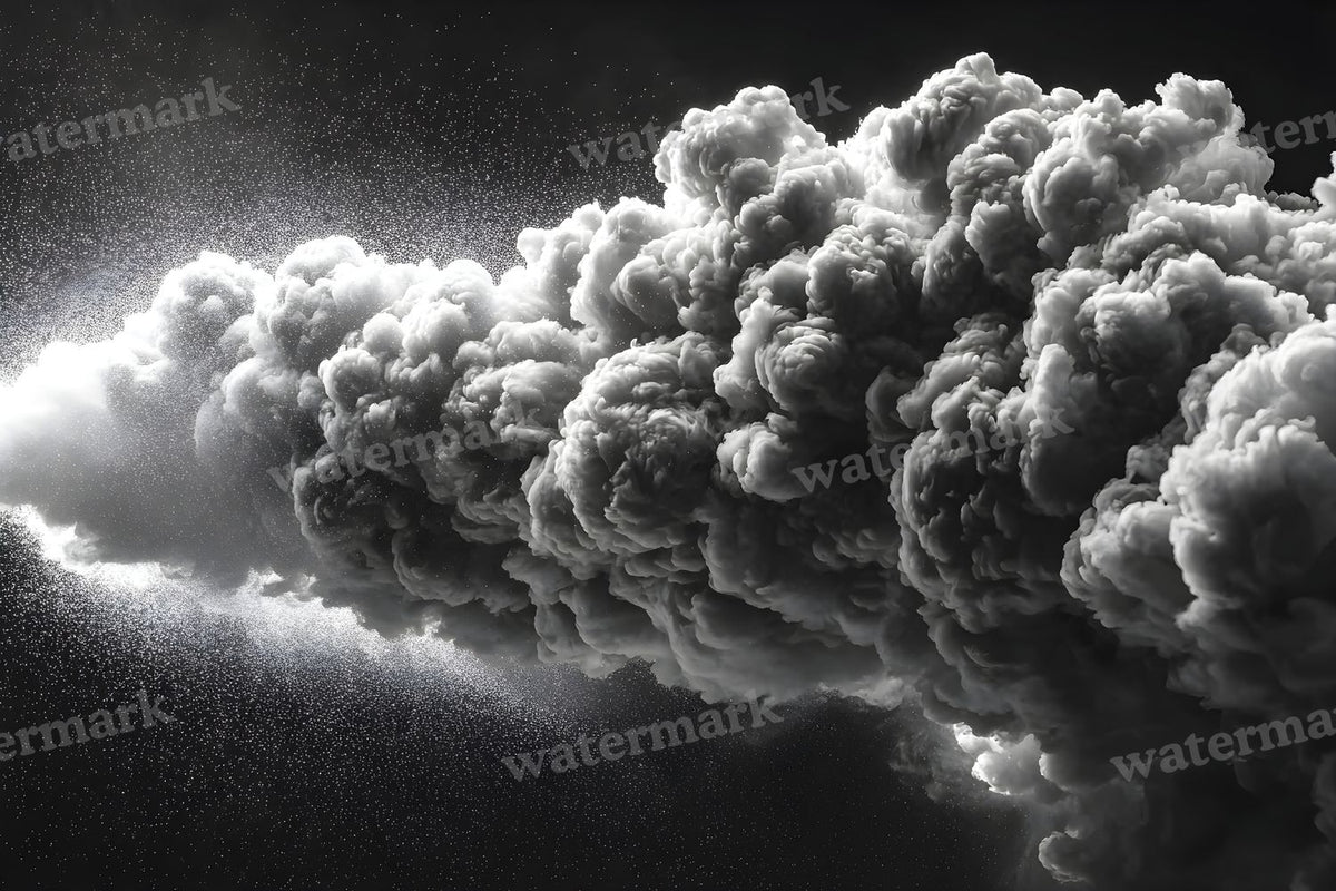 Black Smoke Texture digital photo backdrop for photo editing, preview 6