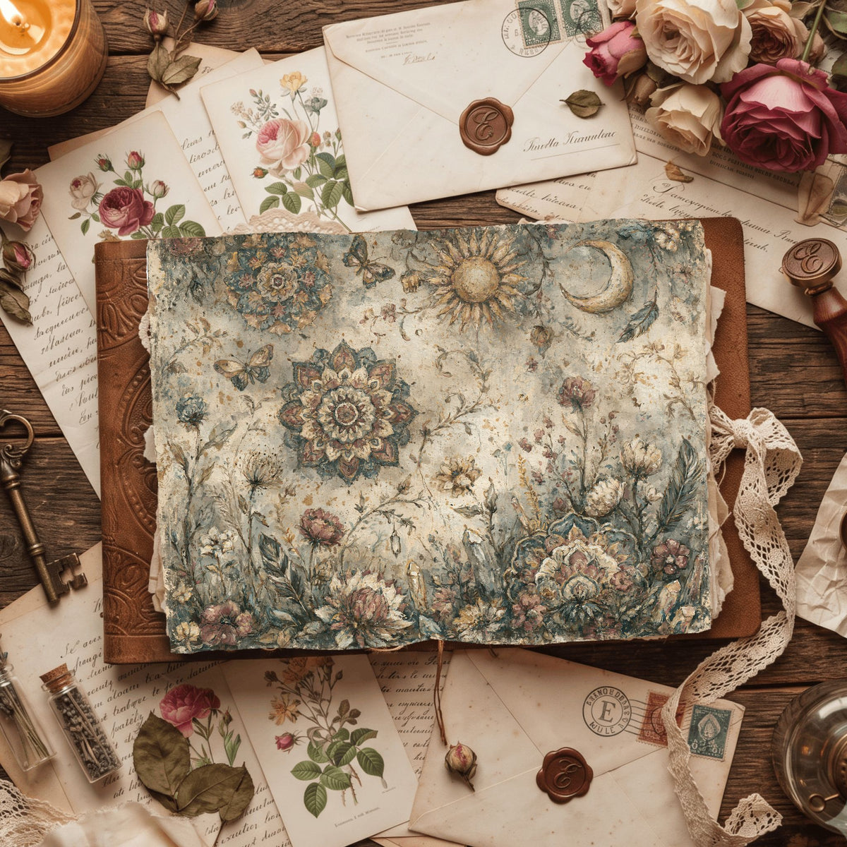 Celestial Mandala Garden Paper