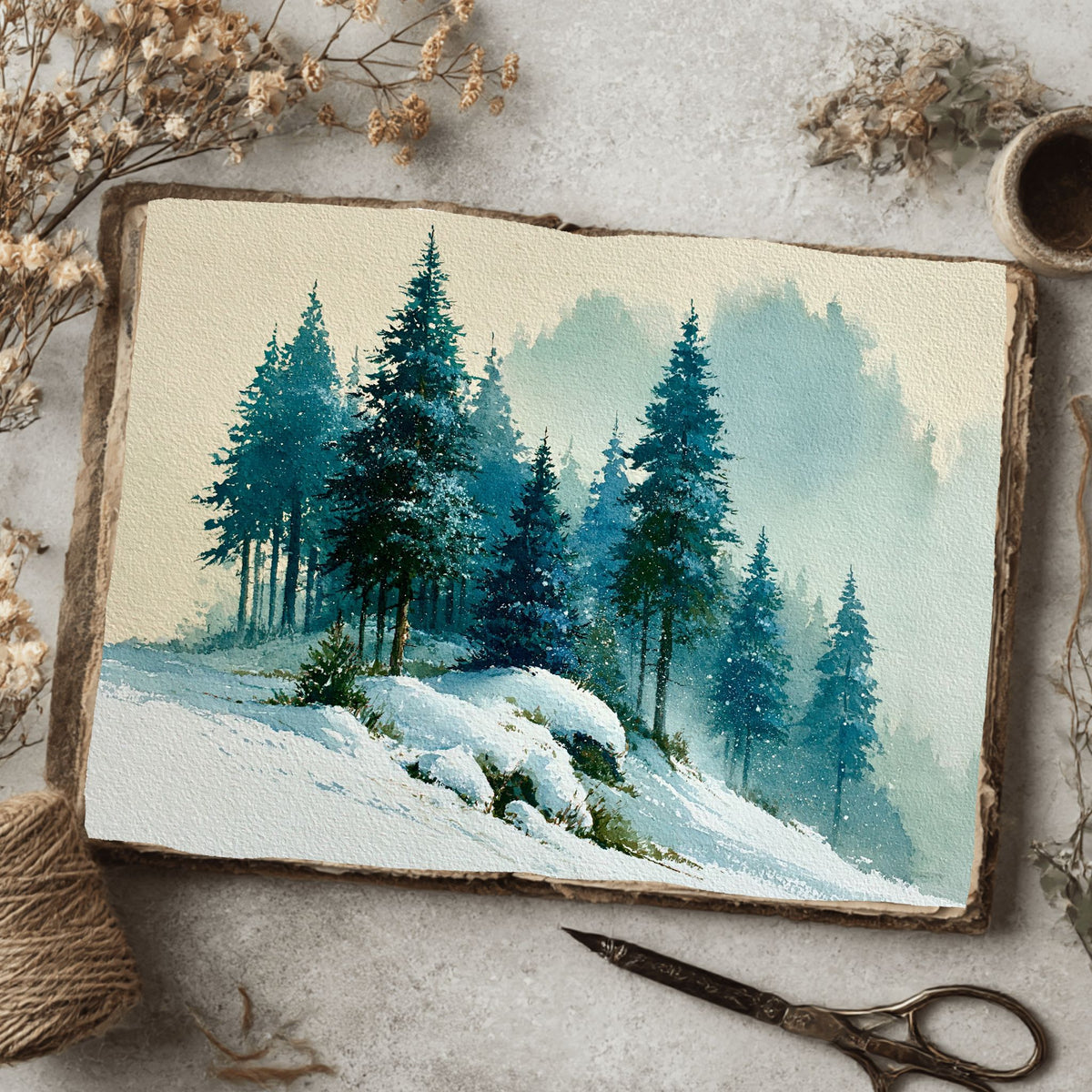 Fine Art Watercolor On Cotton Paper