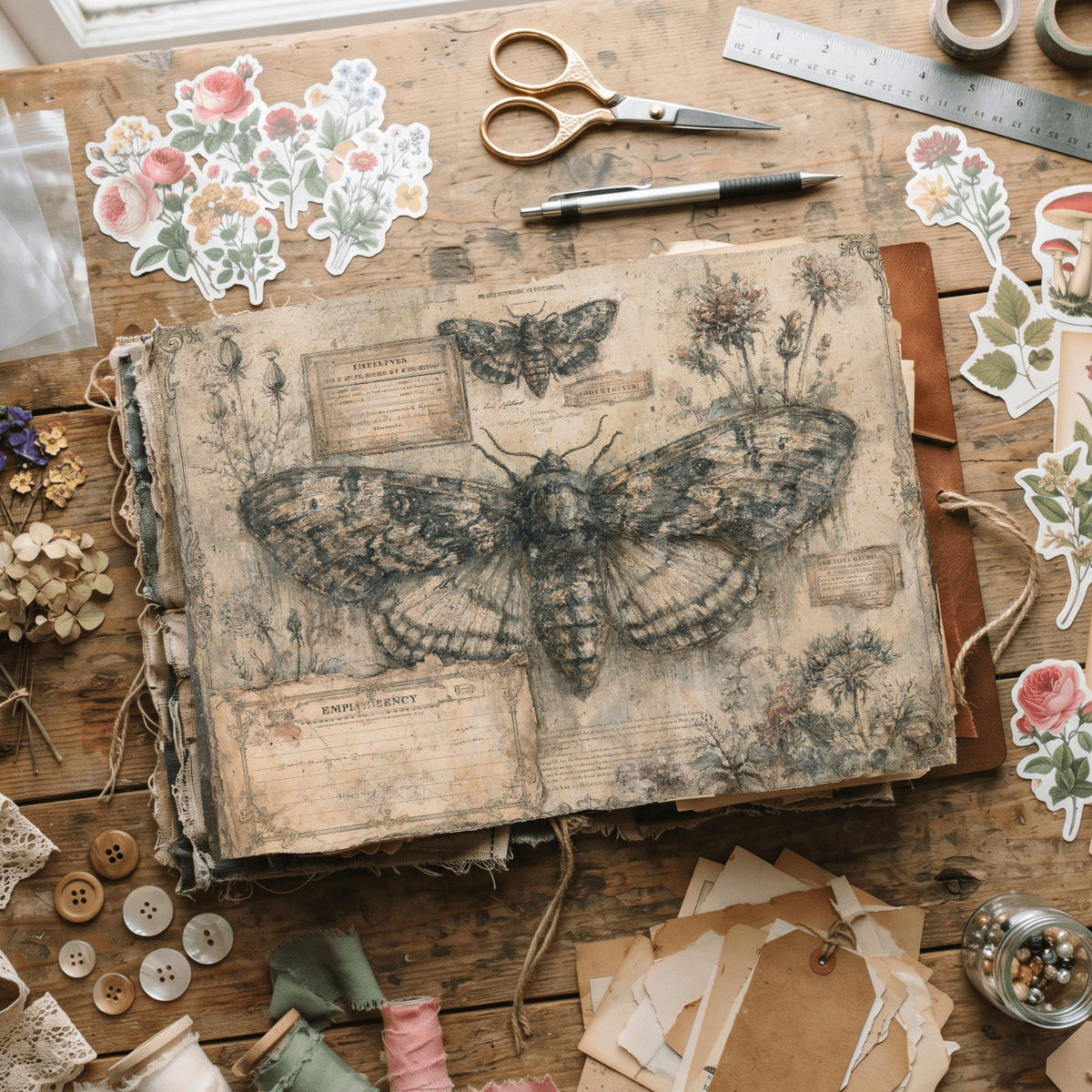Gothic Butterfly & Moth Journal Paper