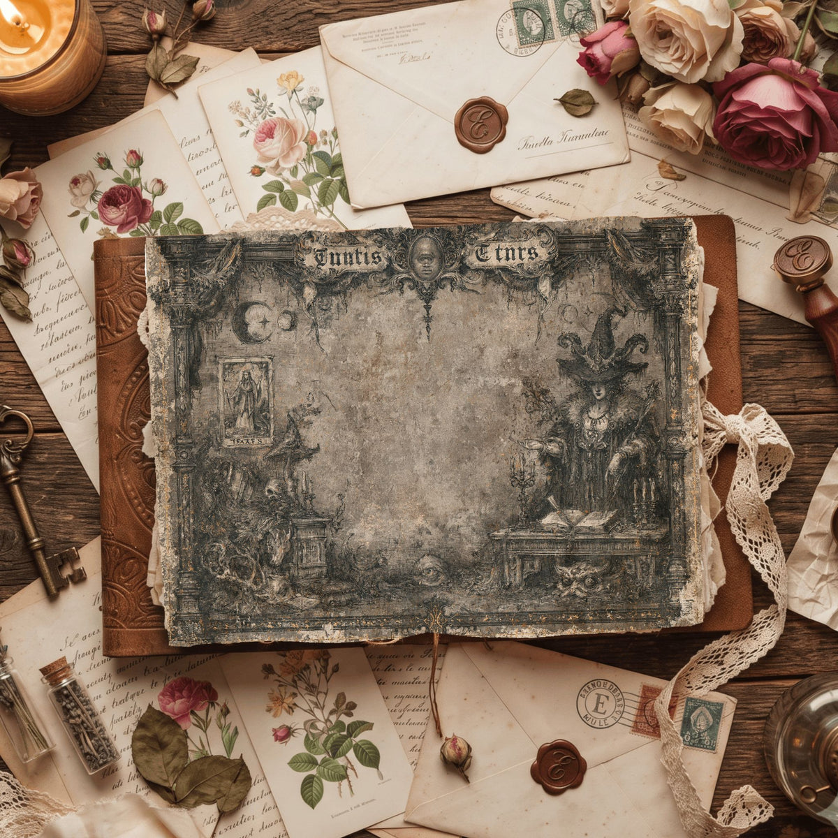 Gothic Tarot Journal Paper