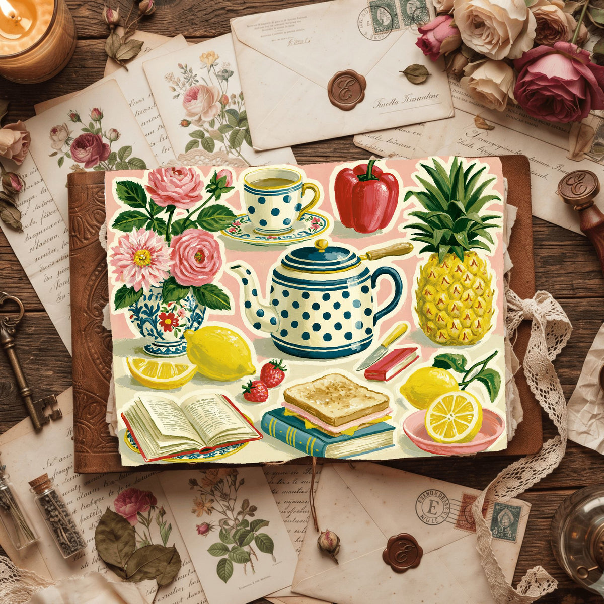 Gouache Sticker Collection