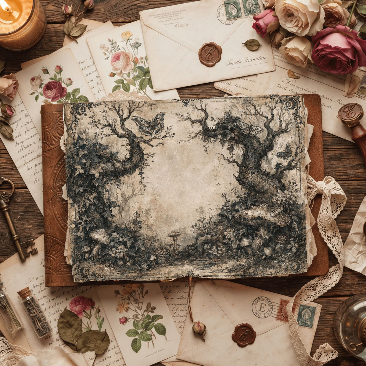Magical Forest Parchment
