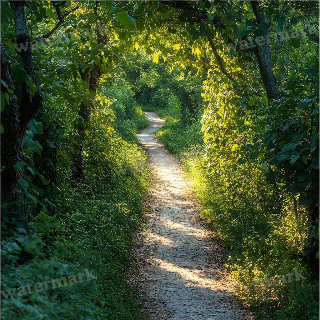 Overgrown Forest digital photo backdrop for photo editing, preview 6
