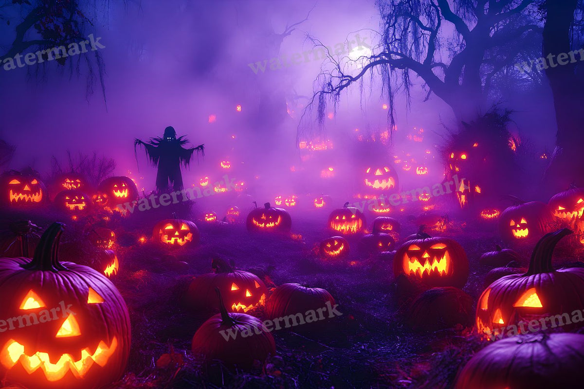Pumpkin Field Curse Backdrop Images