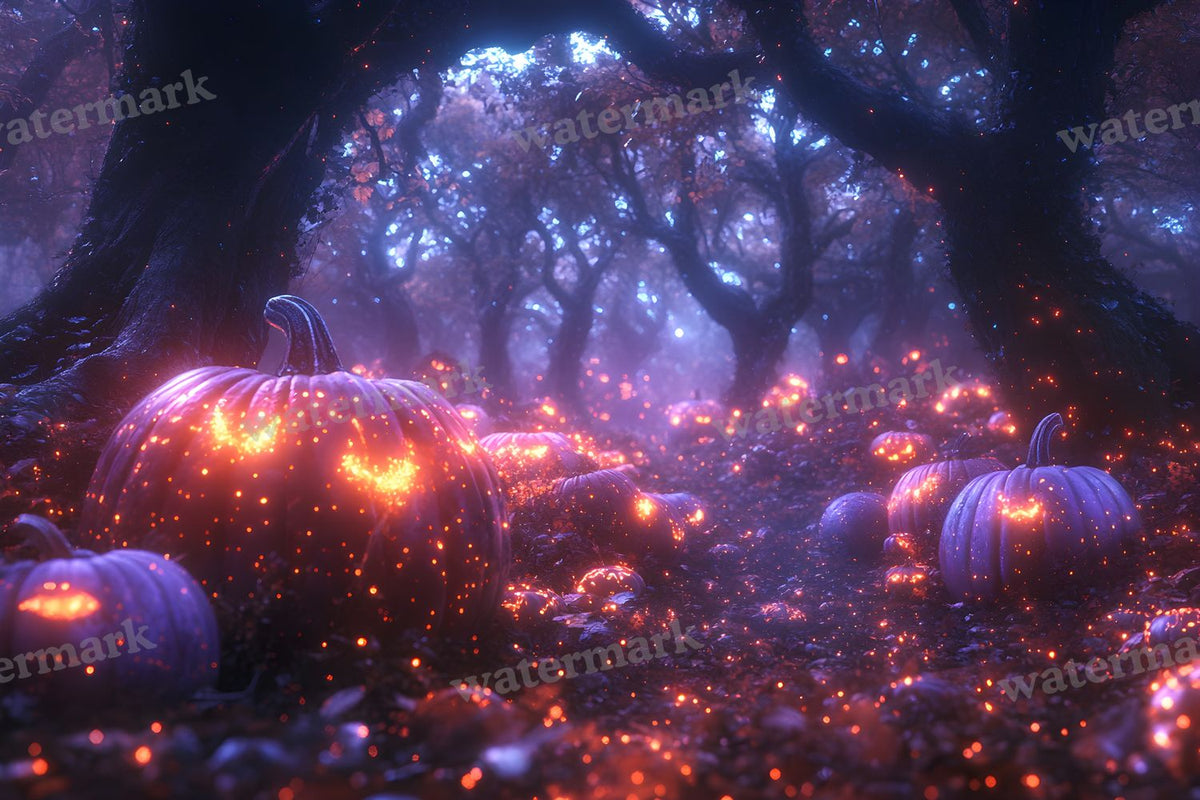 Pumpkin Grove Magic Backdrop Images