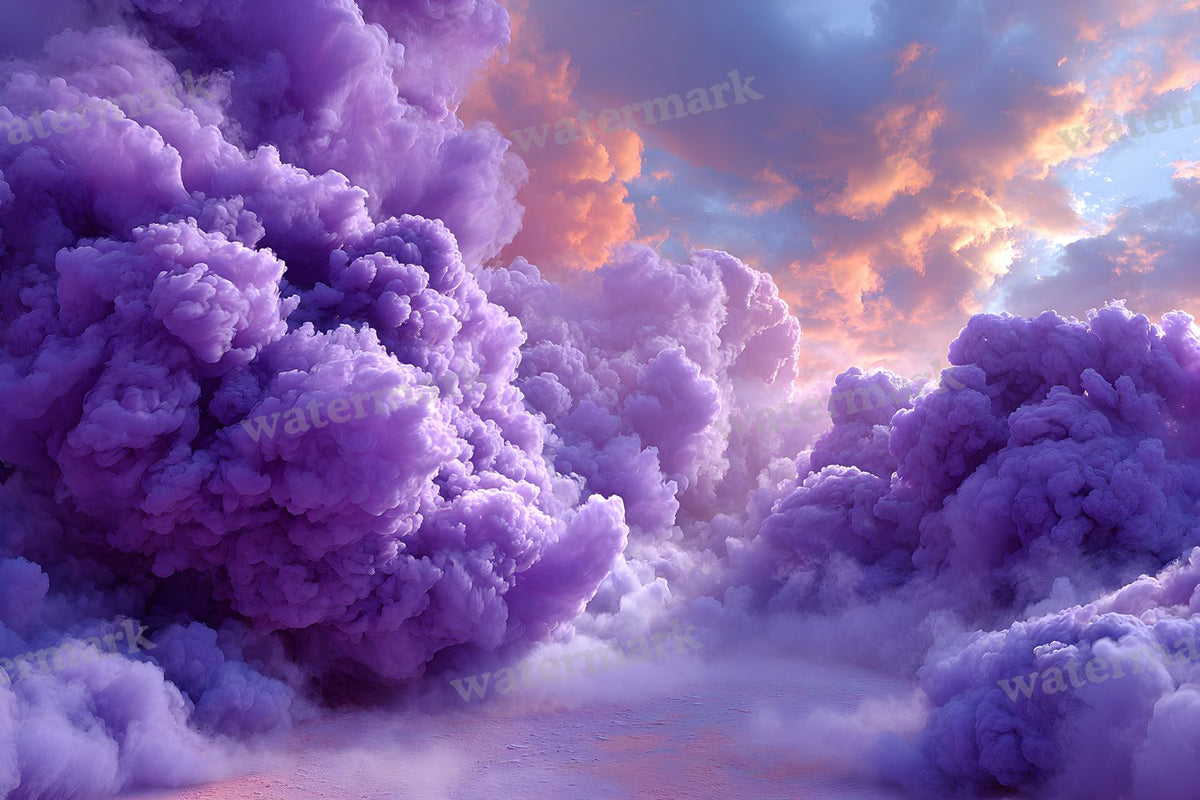 Purple Smoke Action Backdrop Images