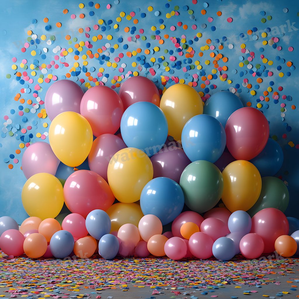 Rainbow Balloon Backdrop Images