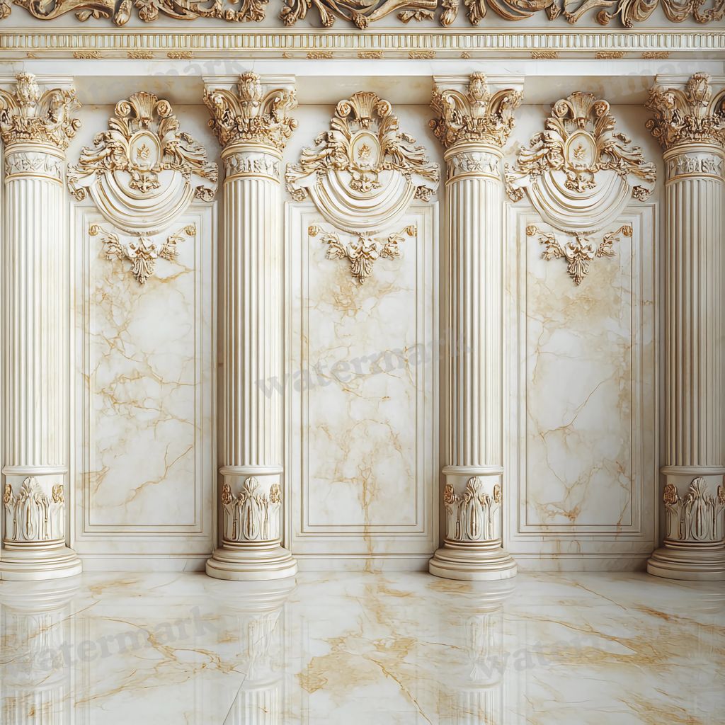 Regal Room digital photo backdrop for photo editing, preview 6