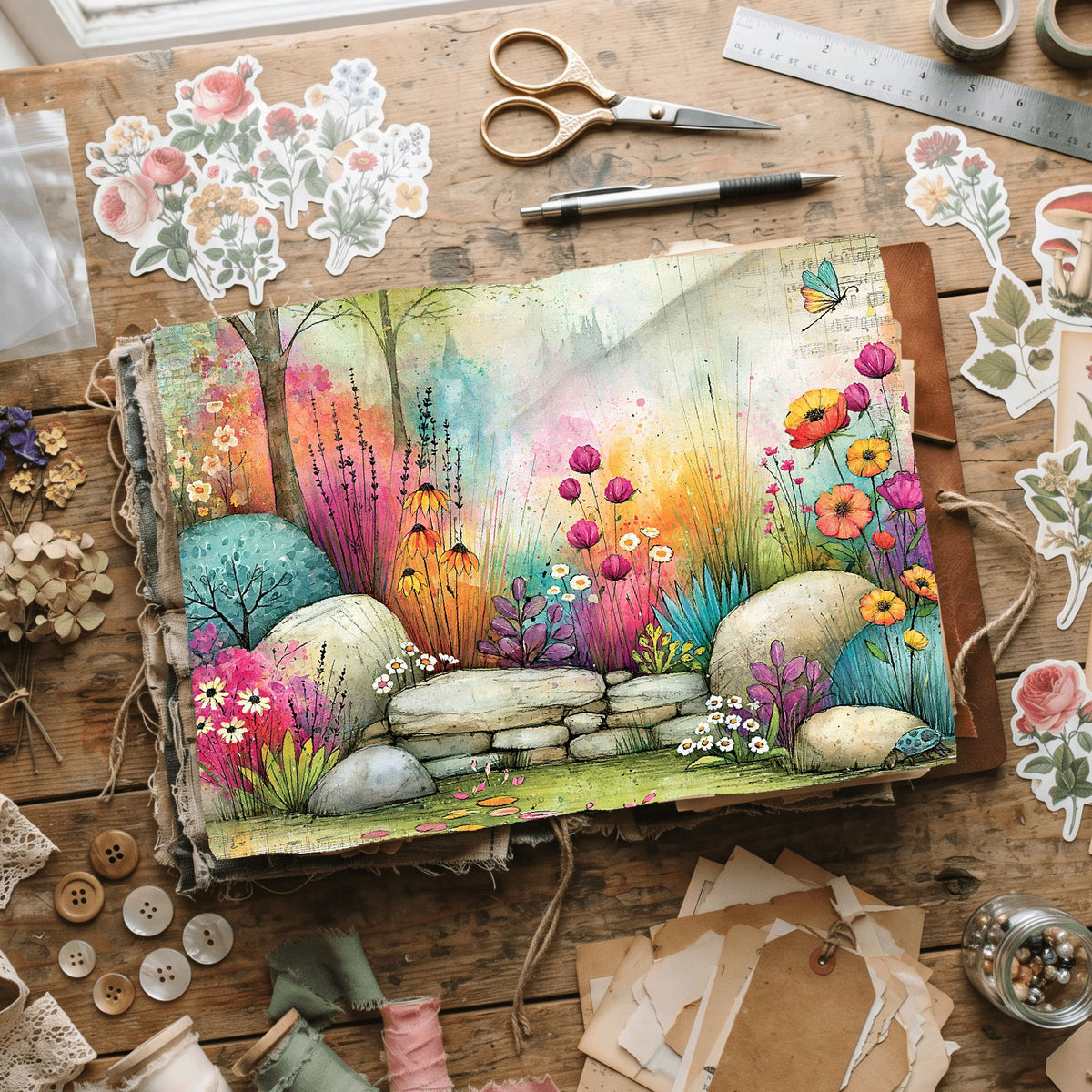 Romantic Garden Scene