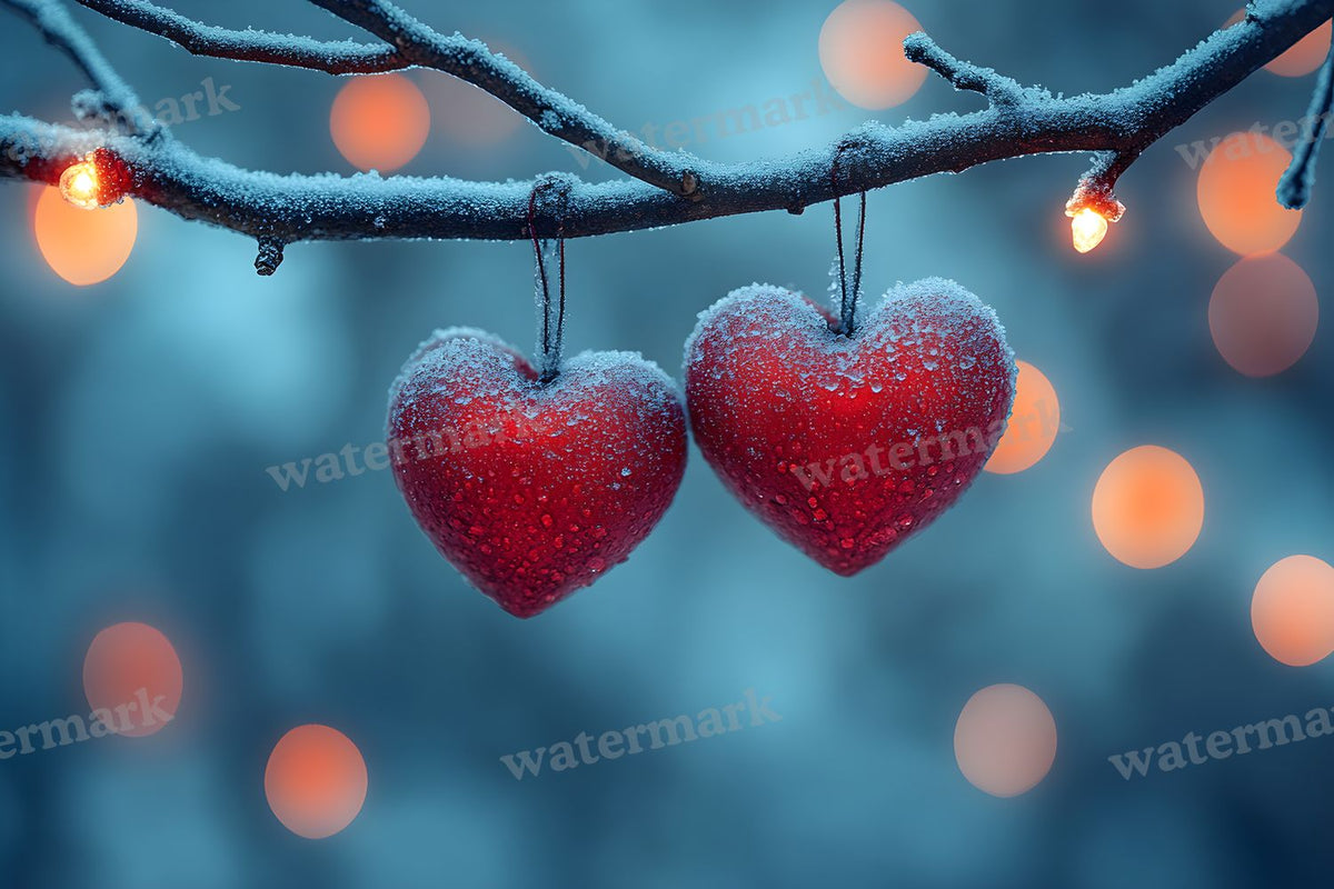 Romantic digital photo backdrop for photo editing, preview 6