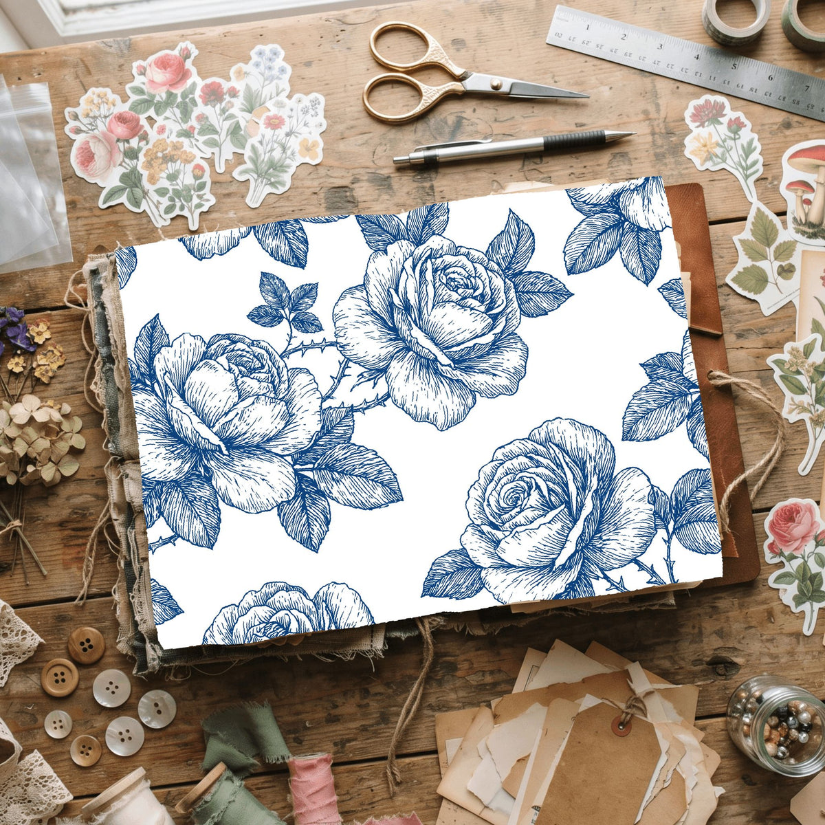 Seamless Botanical Floral Pattern
