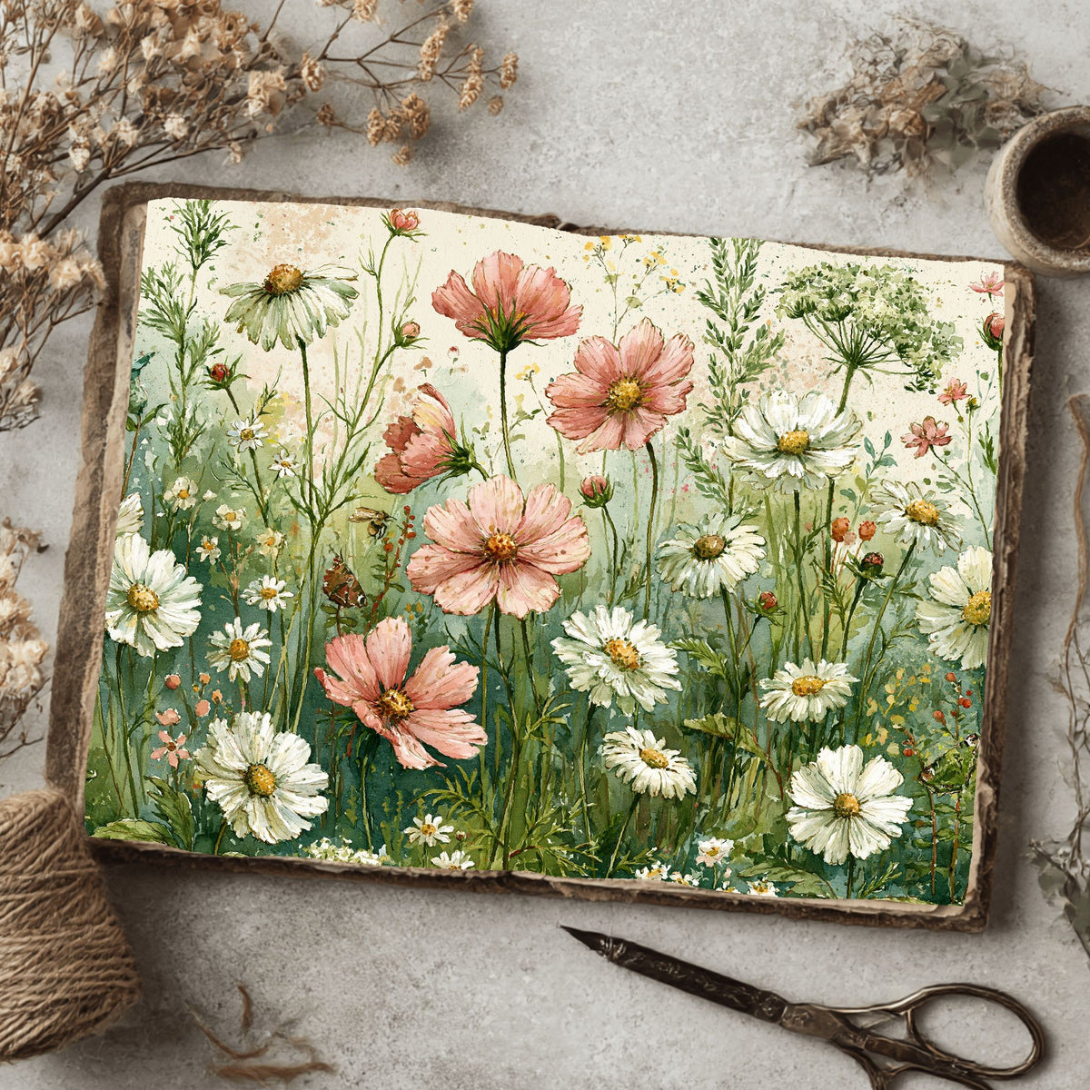 Spring Wildflower Seamless Pattern