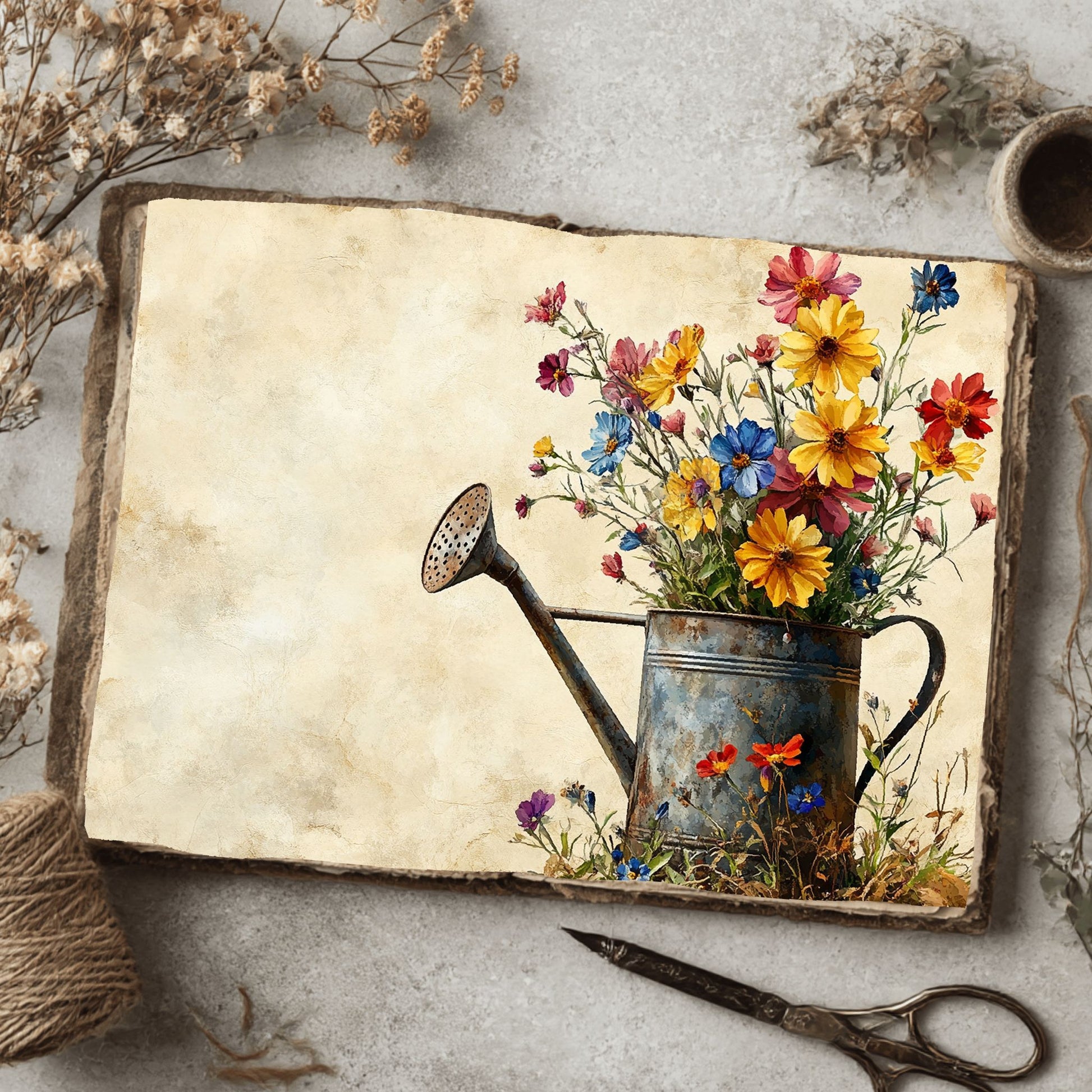 Wildflower Watering Can Paper