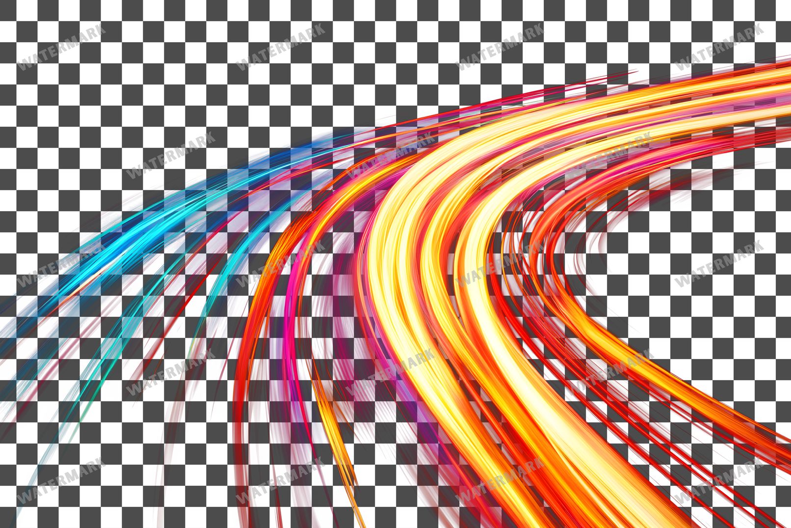 Abstract Light Streaks Transparent Overlay Pngs