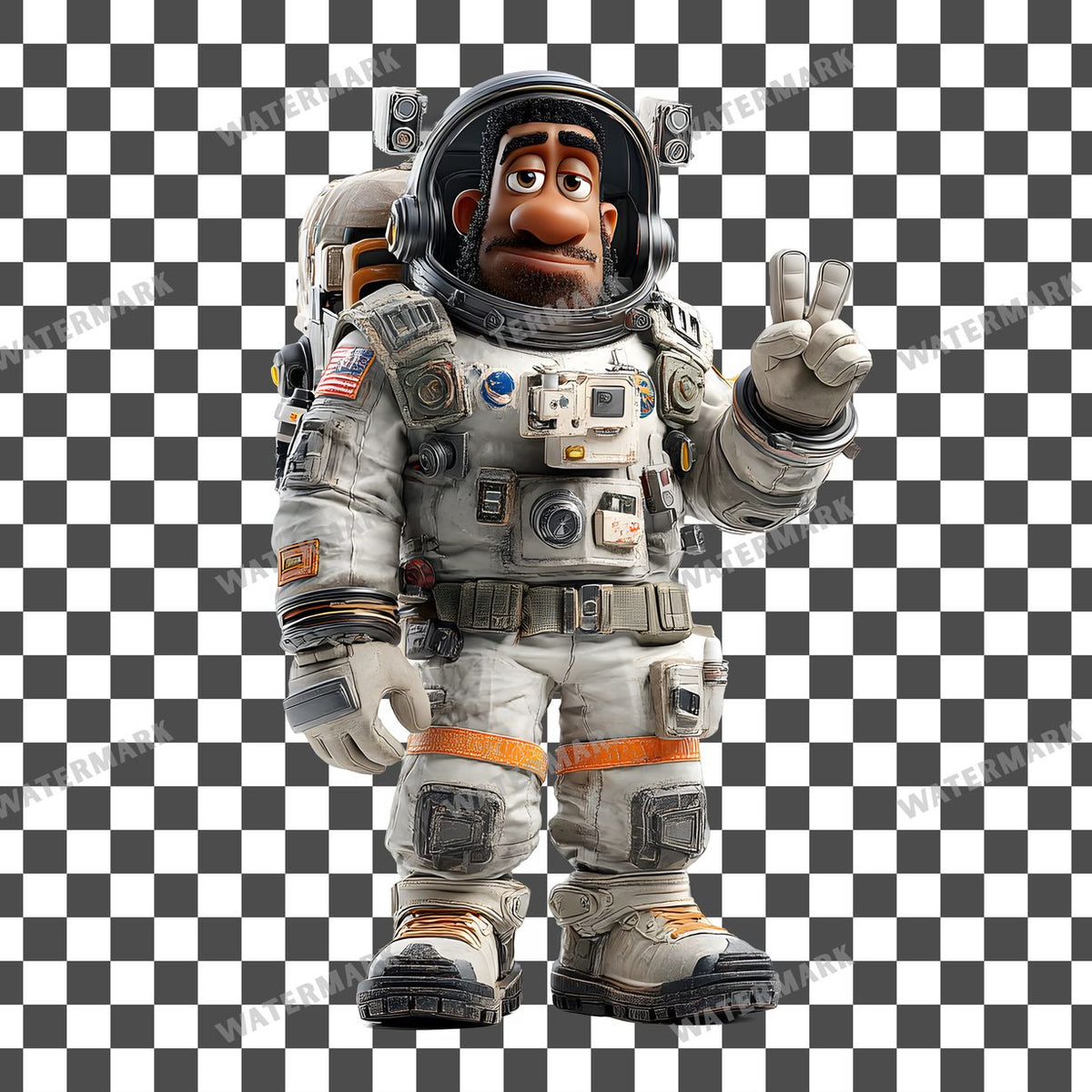 Astronaut Character Clipart Pngs