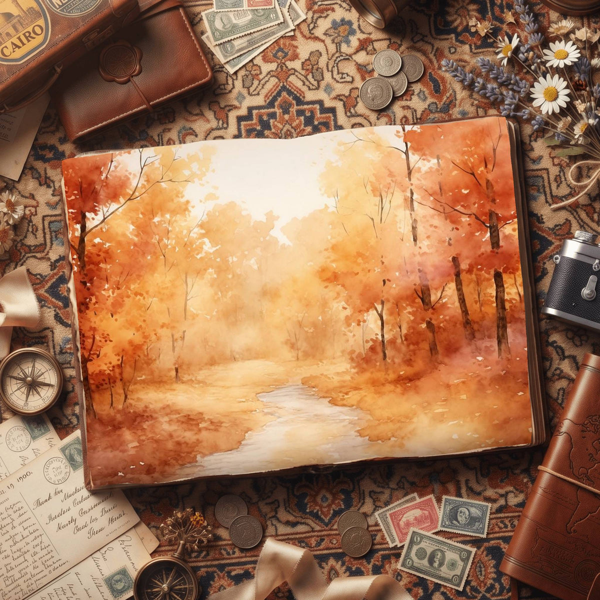 Autumn Landscapes Digital Papers