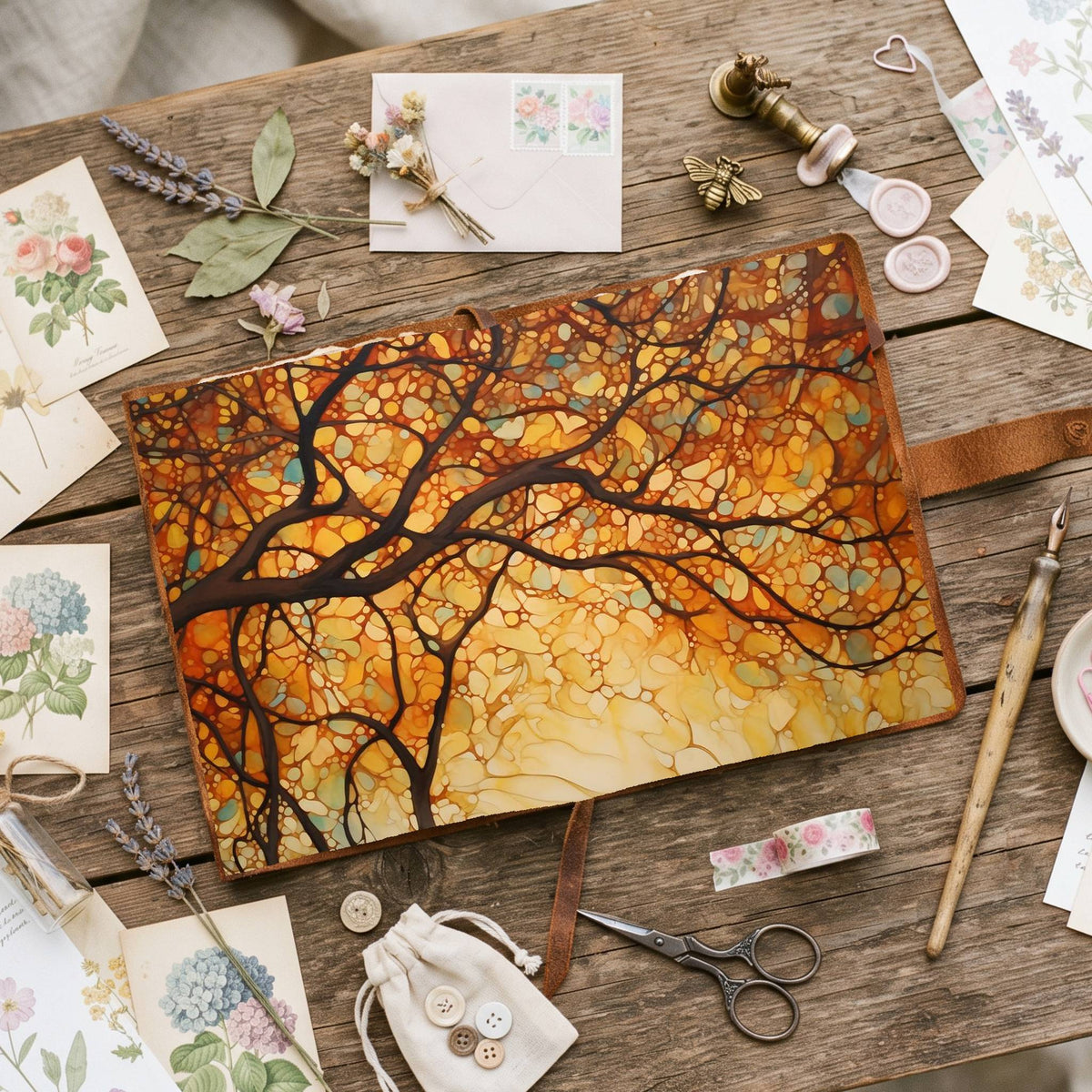 Autumn Trees Digital Papers