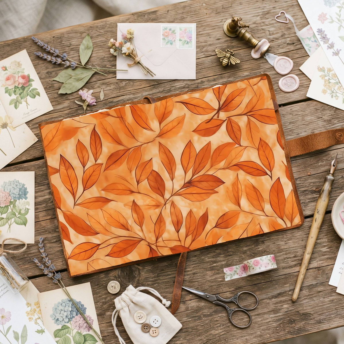 Autumns Leaves Digital Papers