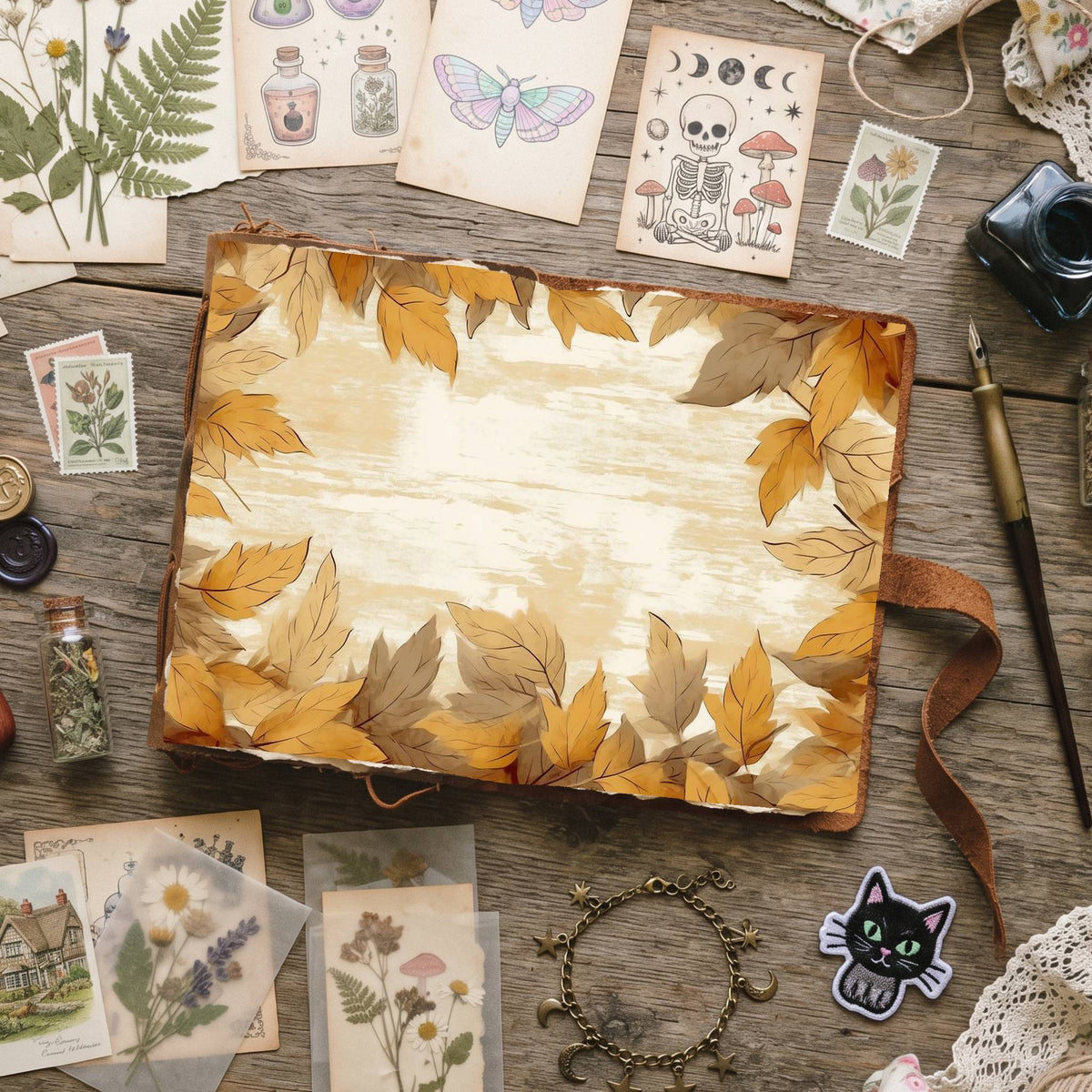 Autumns Leaves Digital Papers