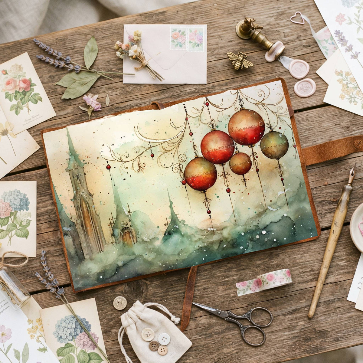 Bauble Digital Papers