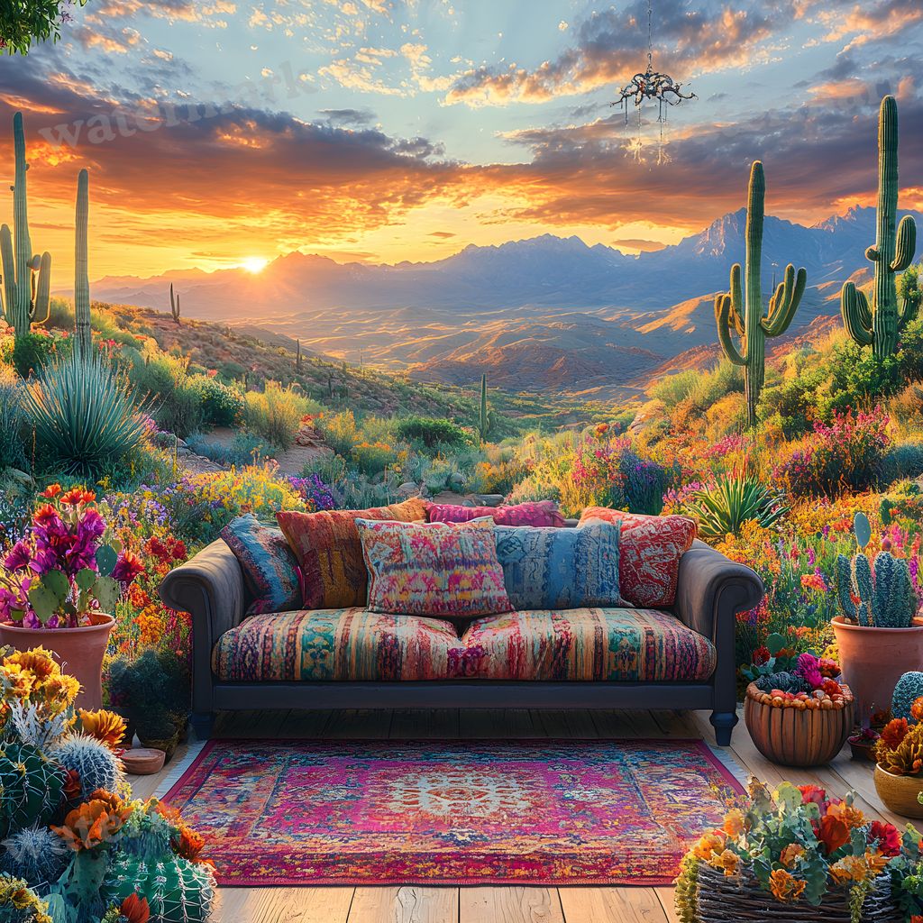 Bohemian Desert Backdrop Images