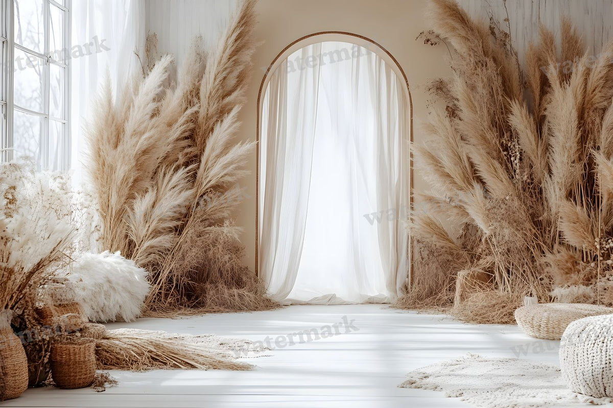 Boho Beige Backdrop Images