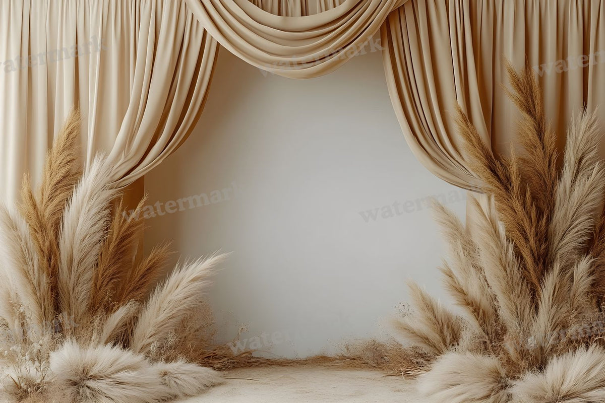 Boho Pampaarch Backdrop Images