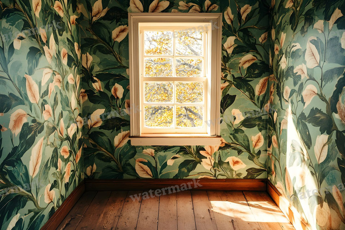Botanical Window View Backdrop Images