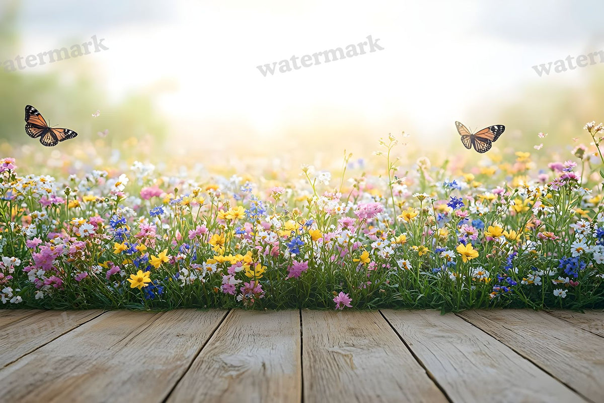 Butterfly Meadow Backdrop Images