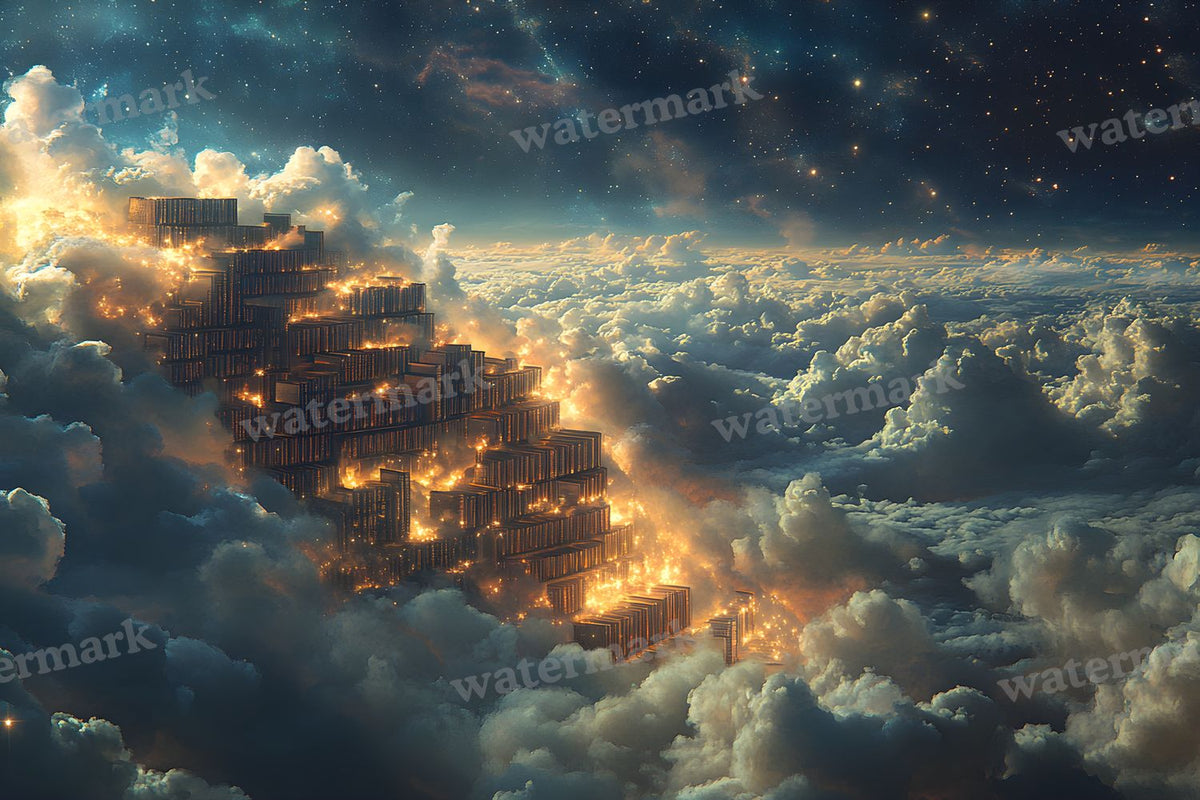 Celestial Library Dream Backdrop Images
