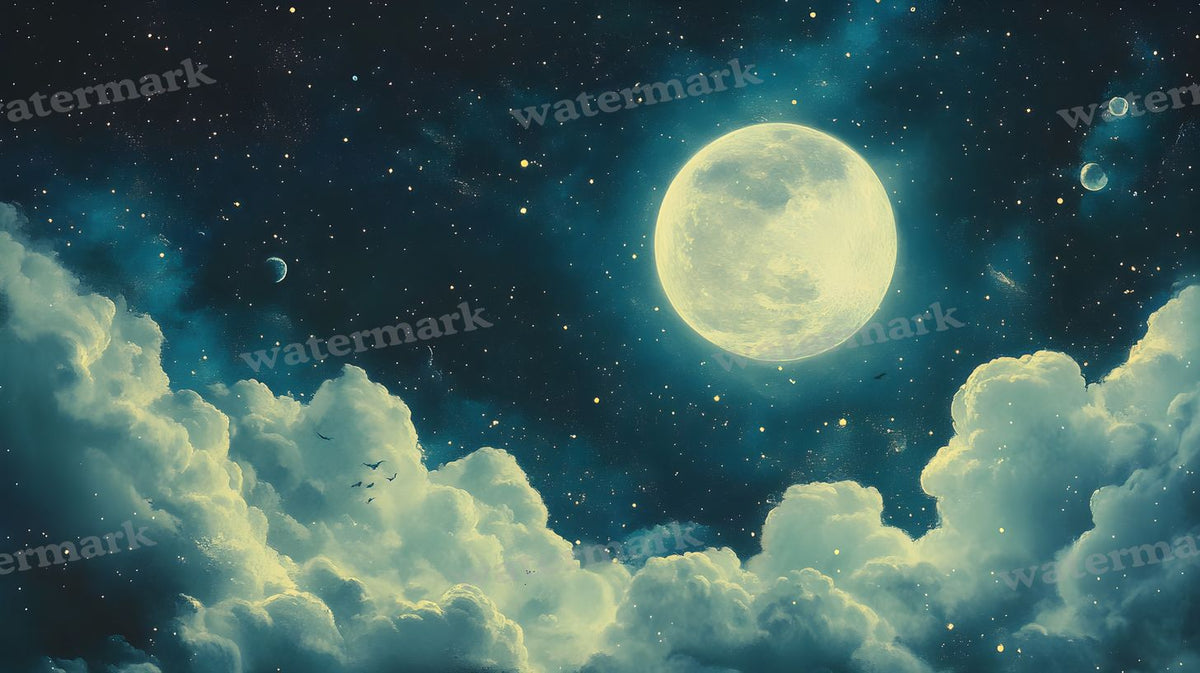 Celestial Moons Backdrop Images