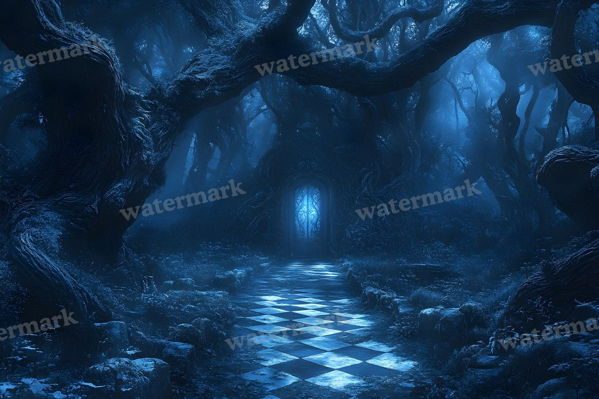 Checkered Garden Path Backdrop Images