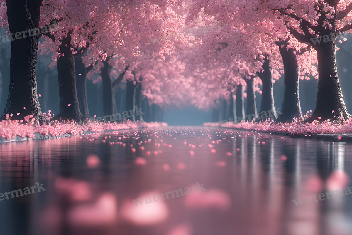 Cherry Blossom Serenity Backdrop Images