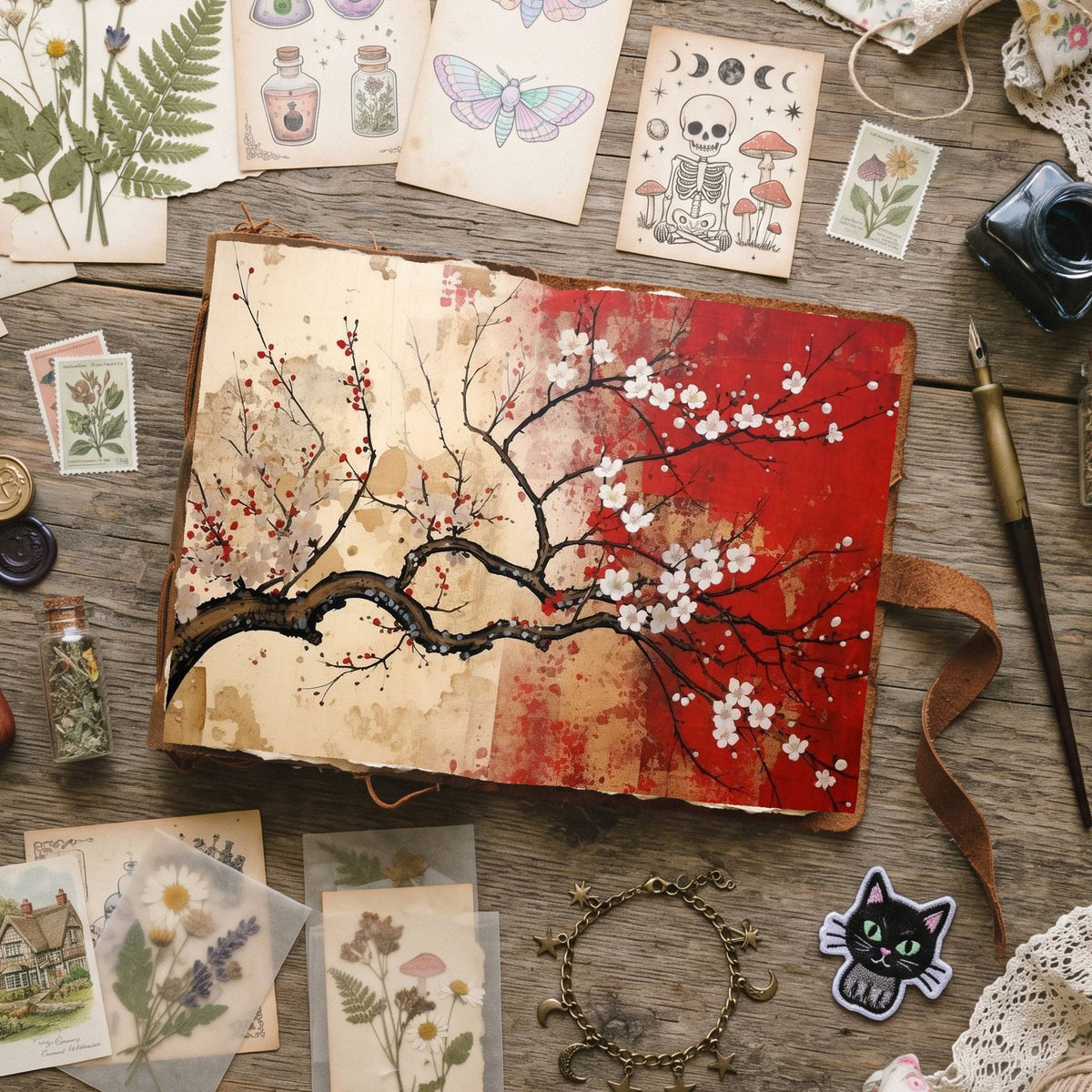 Cherry Blossoms Digital Papers