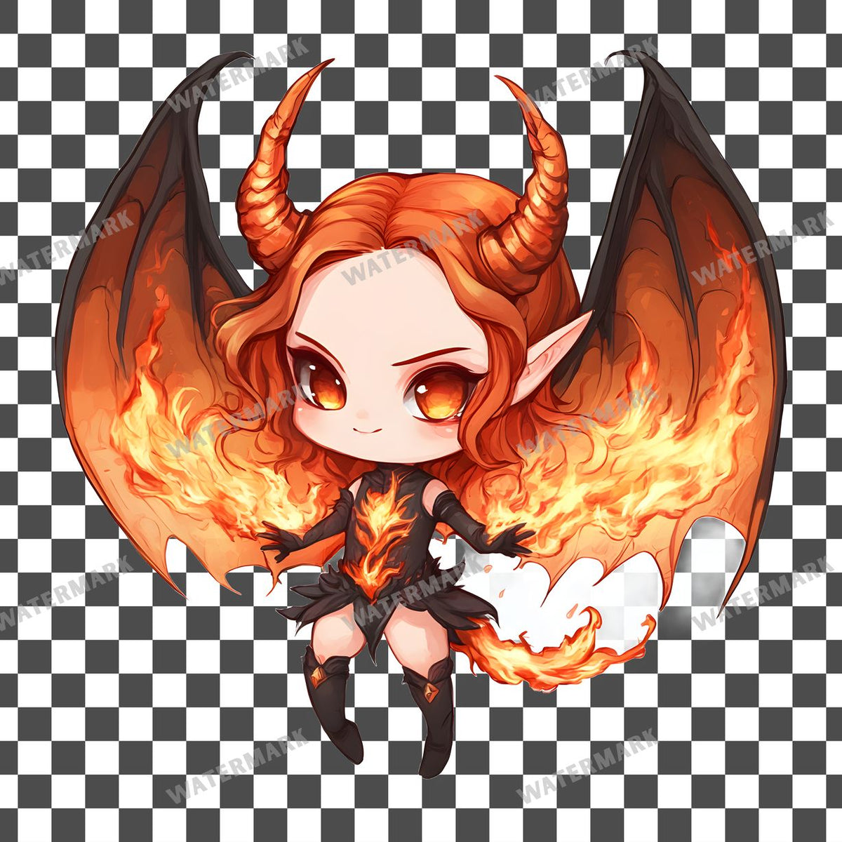 Chibi Fire Clipart Pngs
