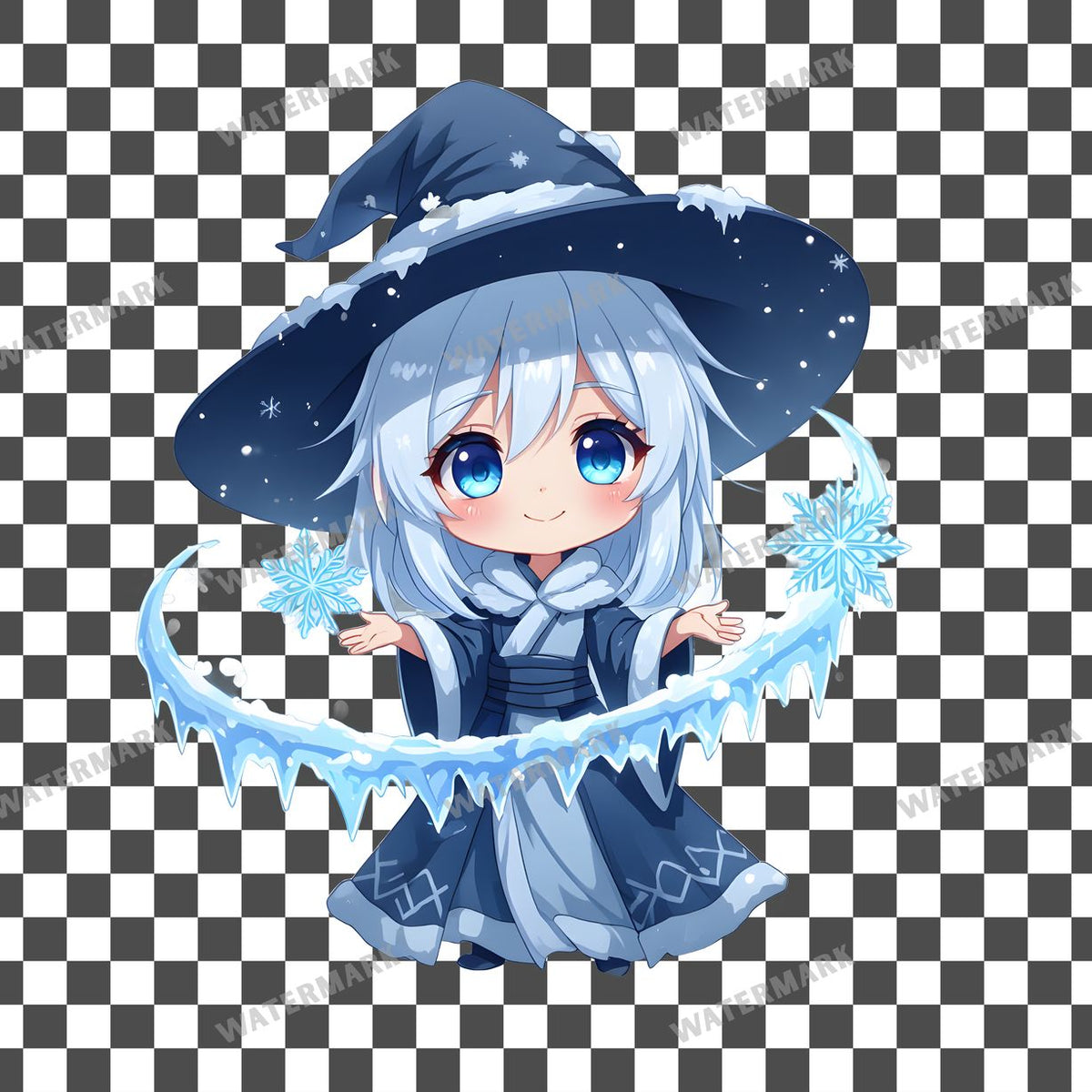 Chibi Snow Spirit Clipart Pngs