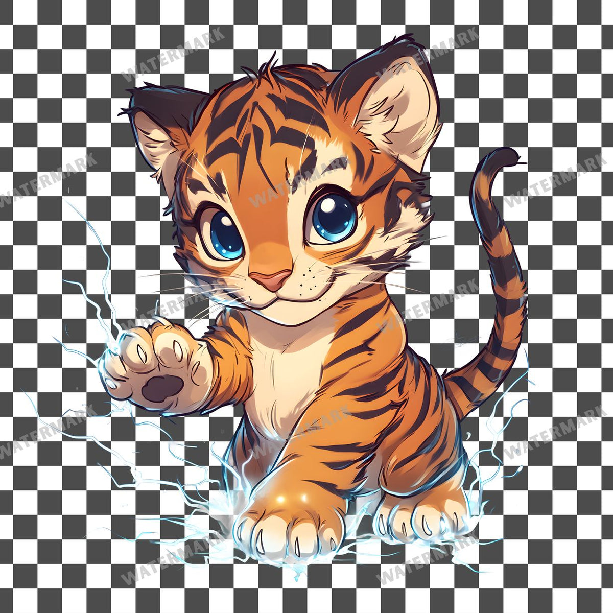 Chibi Thunder Clipart Pngs