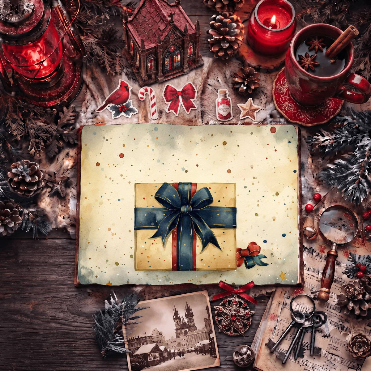 Christmas Gifts Digital Papers